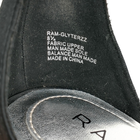 Rampage Glyterzz Heels Open Toe Ankle Strap Black - Picture 5 of 7